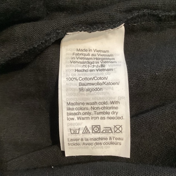 J. by J.Crew Wrap Tie Tee Size S Black Short Sleeve - Picture 7 of 7